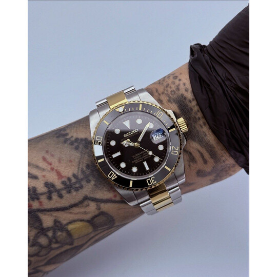Custom Seiko Mod • White Metallic Tuna • 46mm